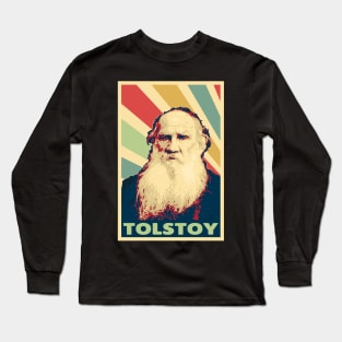 Leo Tolstoy Vintage Colors Long Sleeve T-Shirt